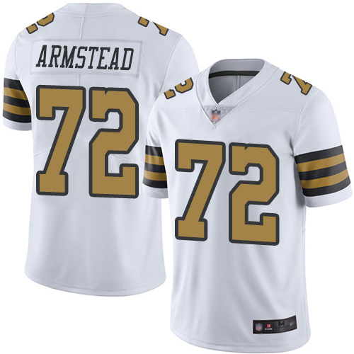 Men New Orleans Saints Limited White Terron Armstead Jersey NFL Football #72 Rush Vapor Untouchable Jersey->youth nfl jersey->Youth Jersey
